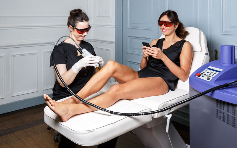 Laser hair removal treatment process