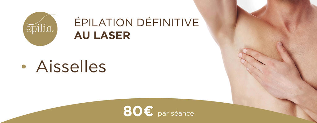 Épilation laser aisselles homme