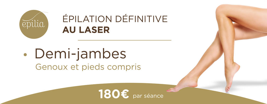 Épilation laser demi-jambes