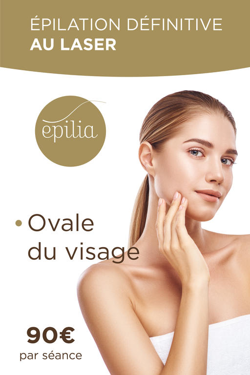 Épilation laser ovale visage