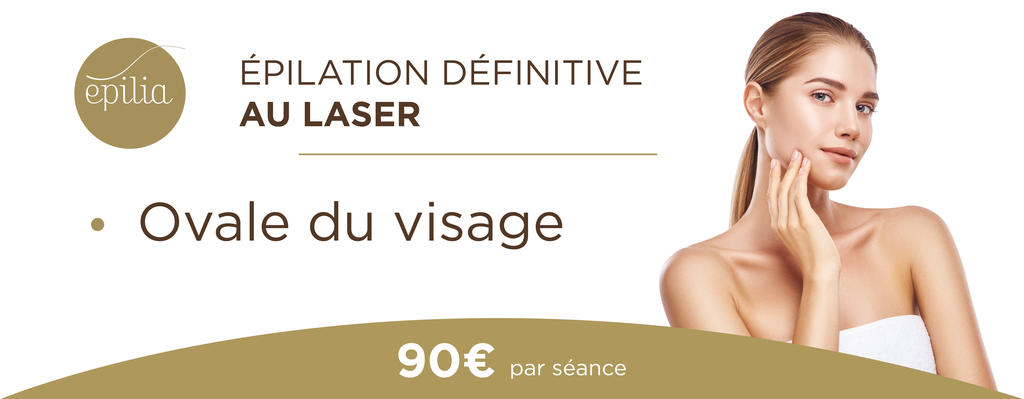 Épilation laser ovale visage