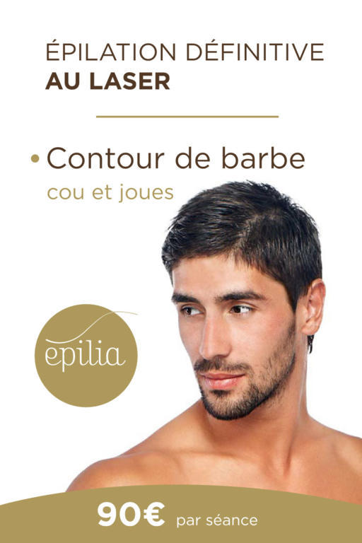 Épilation laser contour barbe