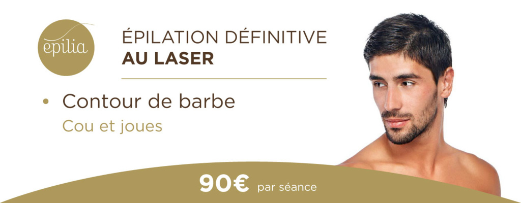 Épilation laser contour barbe