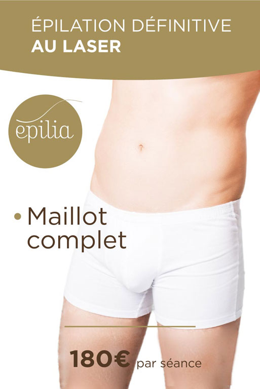 Épilation laser maillot homme