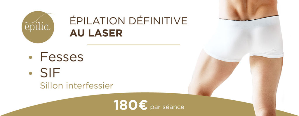 Épilation laser forfait fesses SIF homme