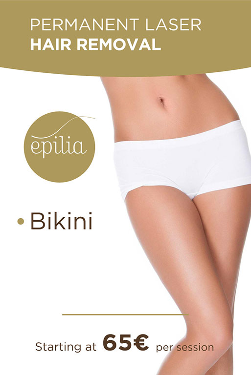 Permanent laser hair removal bikini