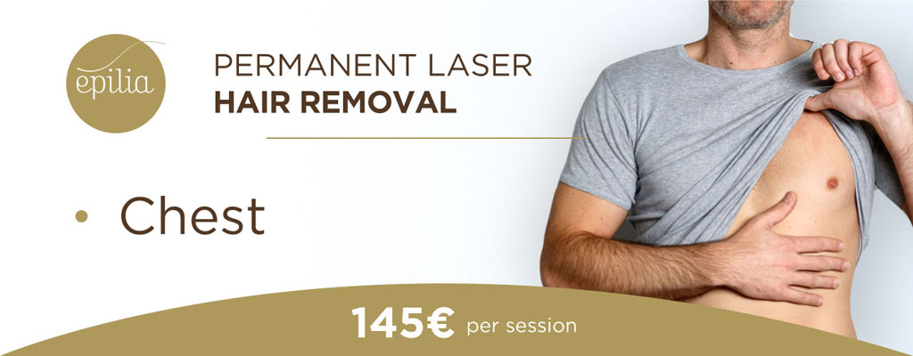 laser hair removal chest man