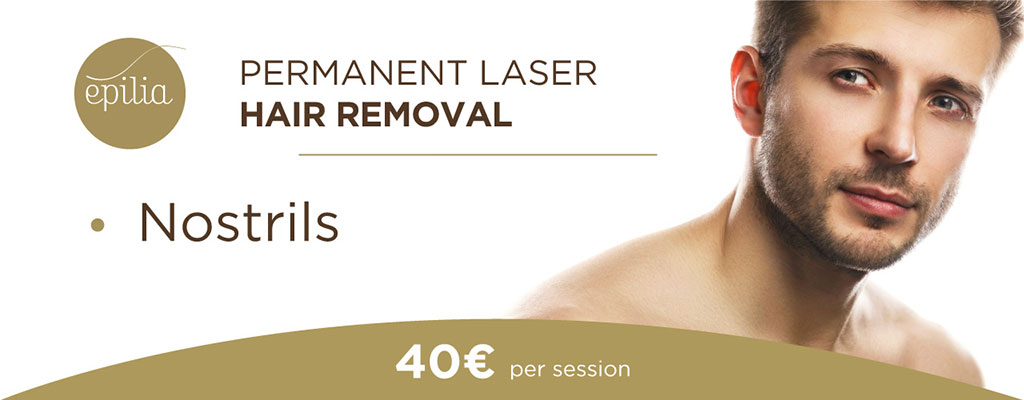 laser hair removal nostrils man