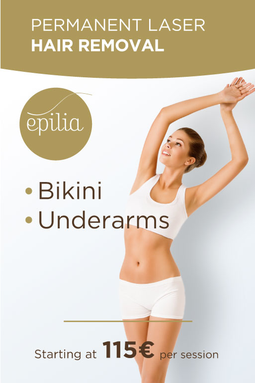 Permanent laser hair removal bikini underarms