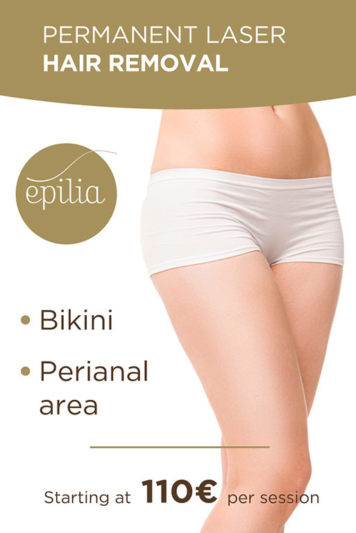 Permanent laser hair removal bikini perianal area