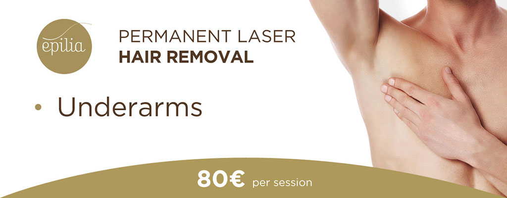 laser hair removal underarms man