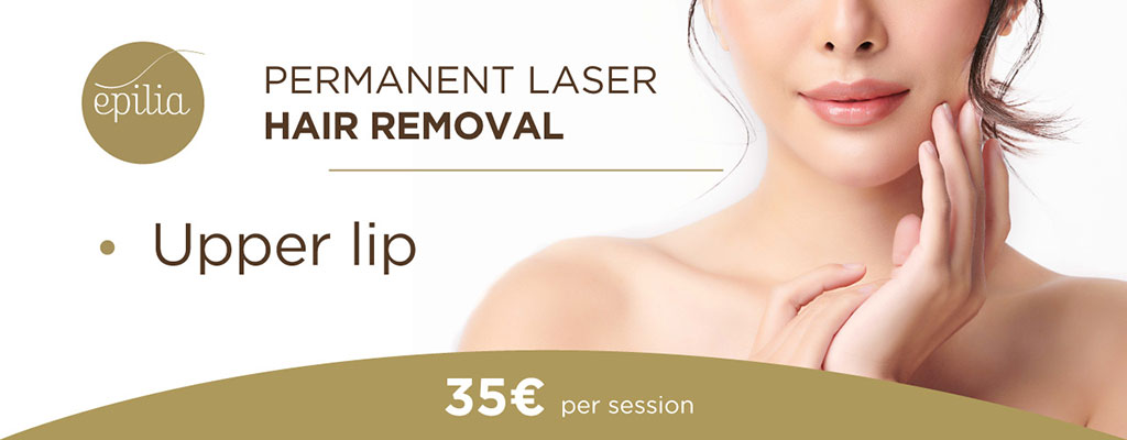 Laser hair removal upper lip