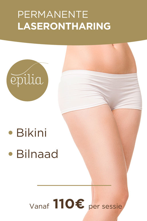 Permanente laserontharing bikini bilnaad