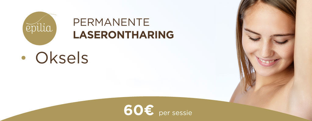 Permanente laserontharing oksels