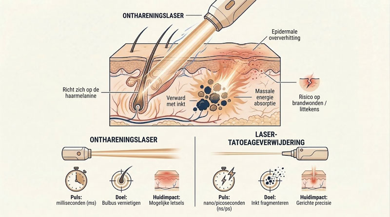 laserontharing tatoeage risico s