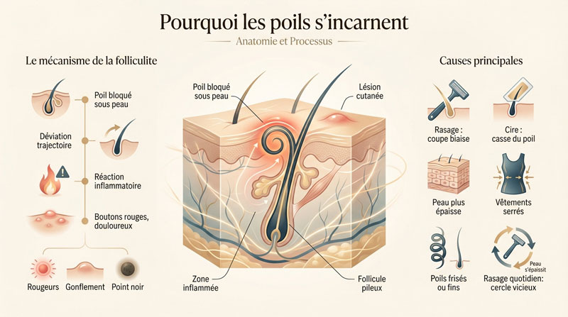 pourquoi les poils incarnent